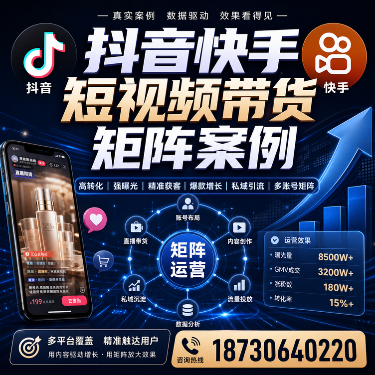 湛江短视频带货团队多平台矩阵自动分发案例