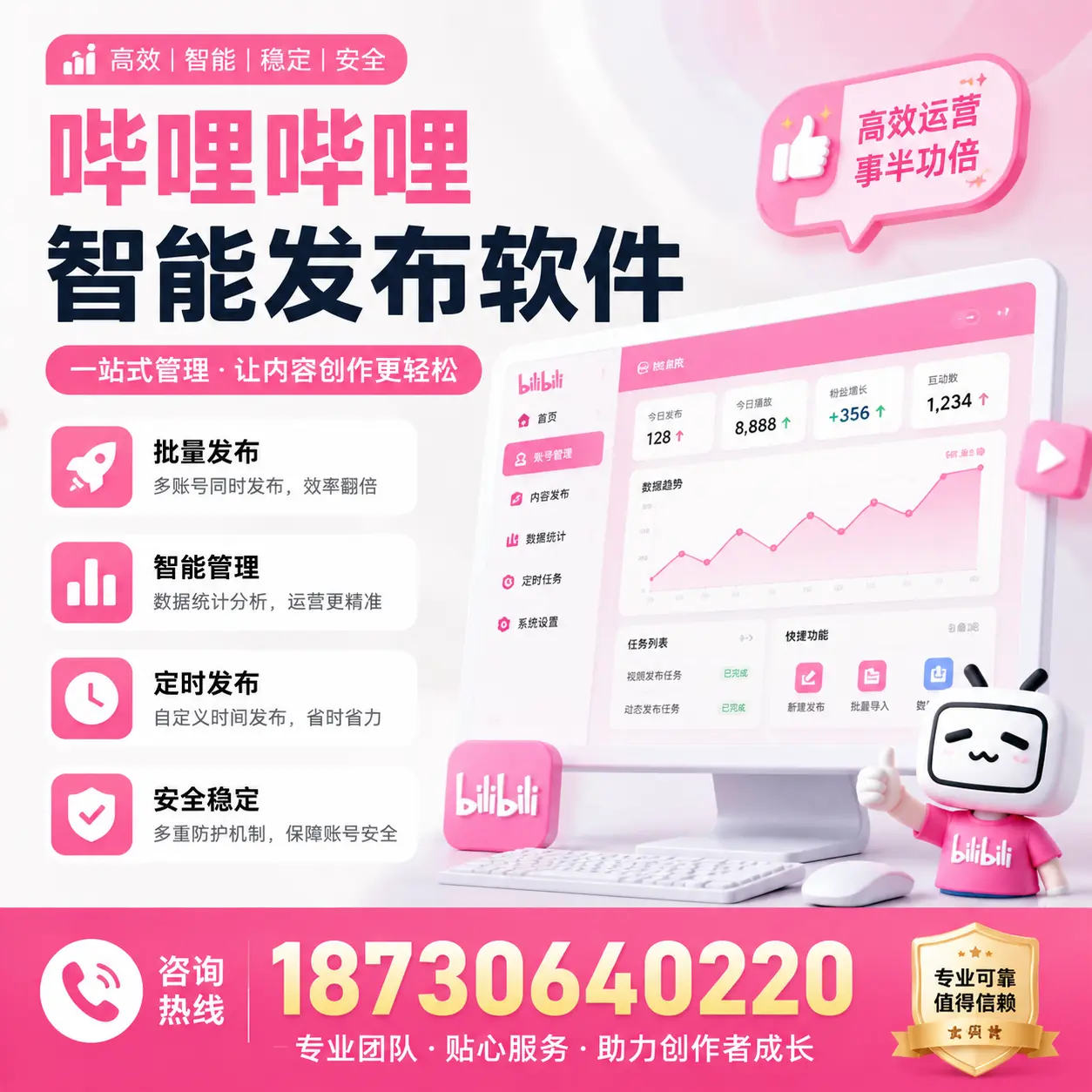 如何评估哔哩哔哩智能发布软件的ROI?湛江 企业必读